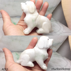 Pale lavender jade dog