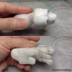 Pale lavender jade dog