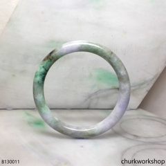 Extra large multi-color jade bangle