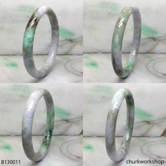 Extra large multi-color jade bangle