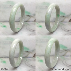 Upper arm light green jade bangle