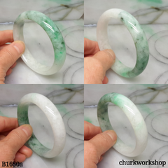 Bluish green jade bangle