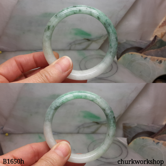 Spinach green jade bangle