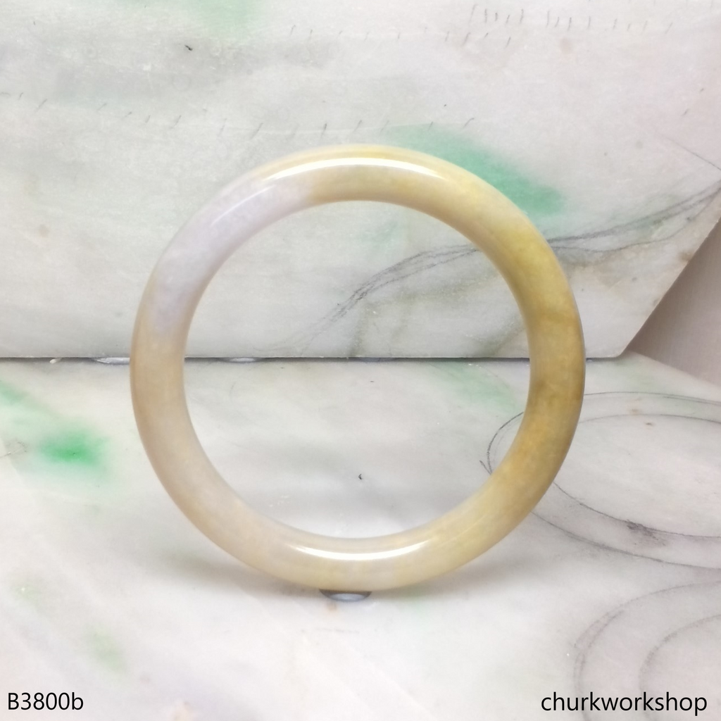 Yellow jade bangle