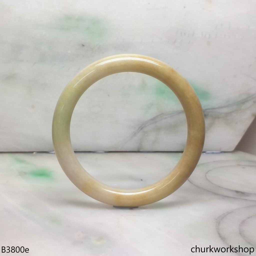 Yellow jade bangle