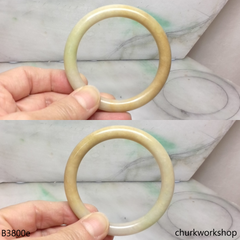 Yellow jade bangle