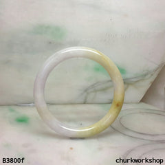 Lavender mix yellow jade bangle