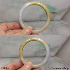 Yellow jade bangle