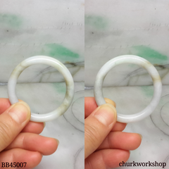 Pale lavender mix yellow splotches baby bangle