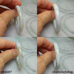 Pale lavender mix yellow splotches baby bangle
