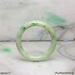 Light green with splotches dark green baby bangle