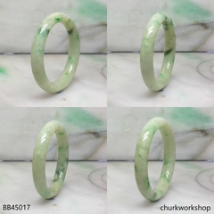 Light green with splotches dark green baby bangle
