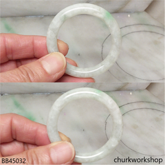 Pale green jade baby bangle