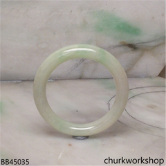 Light green baby jade bangle