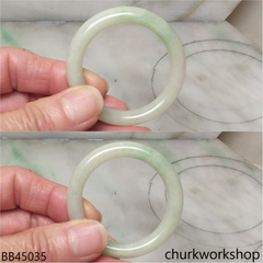 Light green baby jade bangle