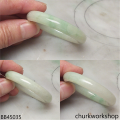 Light green baby jade bangle