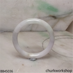 Pale lavender mix pale green baby jade bangle