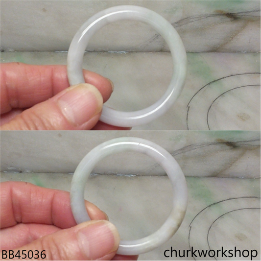 Pale lavender mix pale green baby jade bangle