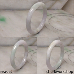 Pale lavender mix pale green baby jade bangle