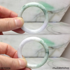 Pale lavender with splotches green baby bangle