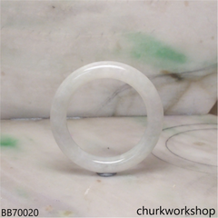 Pale green baby jade bangle