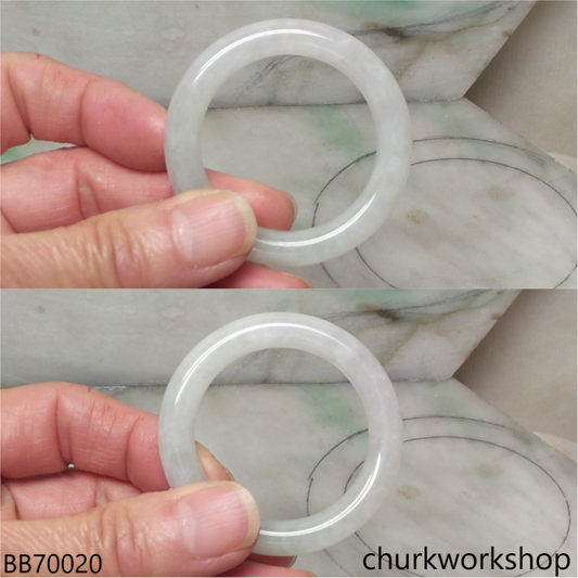 Pale green baby jade bangle