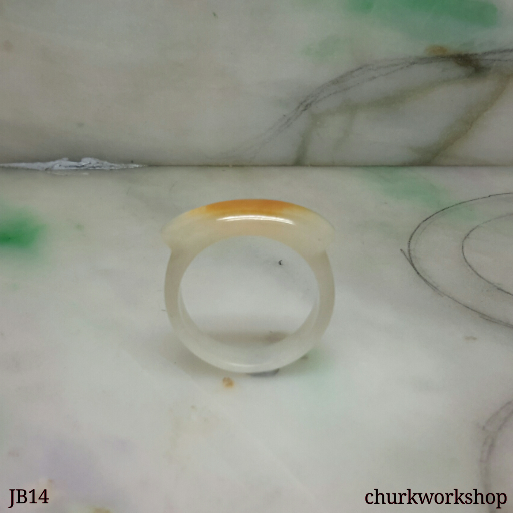 Red jade saddle band, unisex jade band