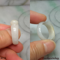 Red jade saddle band, unisex jade band