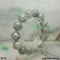 Grayish lavender jade beads bracelet, jade bracelet