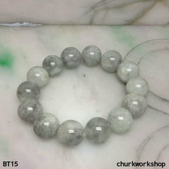 Grayish lavender jade beads bracelet, jade bracelet