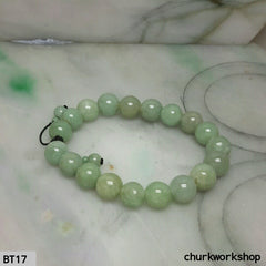 Light green beads jade bracelet, jade bracelet