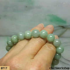 Light green beads jade bracelet, jade bracelet