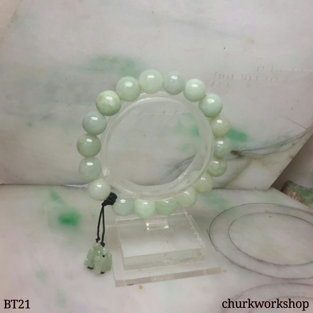 Light green beads bracelet