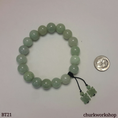 Light green beads bracelet