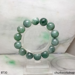 Bluish green beads bracelet