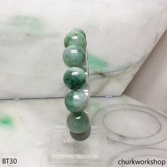 Bluish green beads bracelet