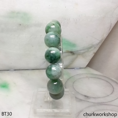 Bluish green beads bracelet