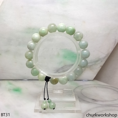 Light green beads jade bracelet