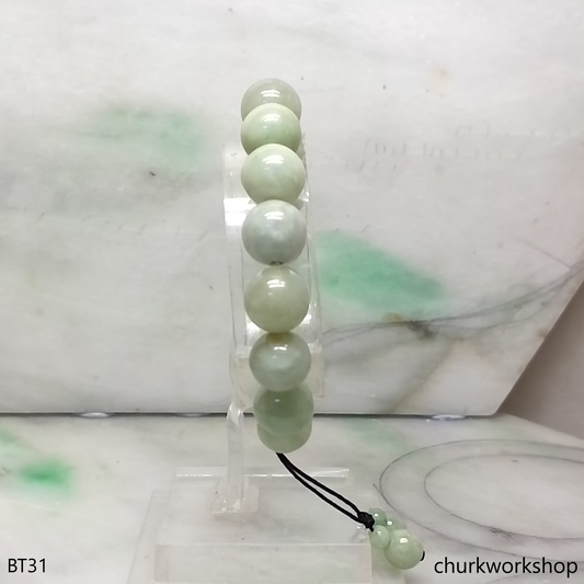 Light green beads jade bracelet