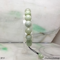 Light green beads jade bracelet