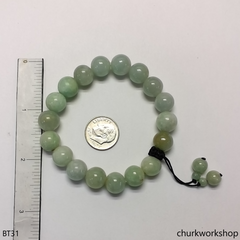 Light green beads jade bracelet