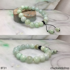 Light green beads jade bracelet