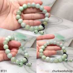 Light green beads jade bracelet