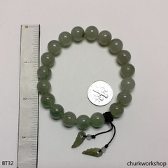 Light green beads jade bracelet