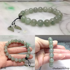 Light green beads jade bracelet