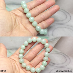 Light green beads bracelet