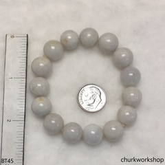 Pale lavender beads bracelet