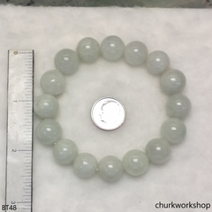 Pale green beads bracelet