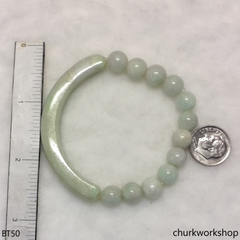 Light green beads bracelet