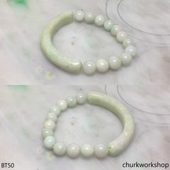 Light green beads bracelet